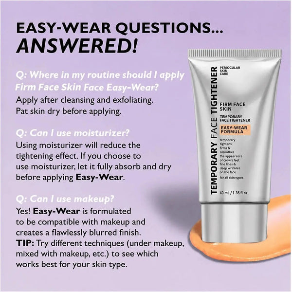 Instant Firming Temporary Face Tightener Easy-Wear Formula